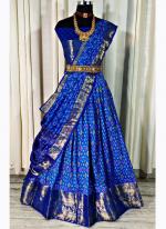 Silk Royal Blue Festival Wear Weaving Lehenga Choli